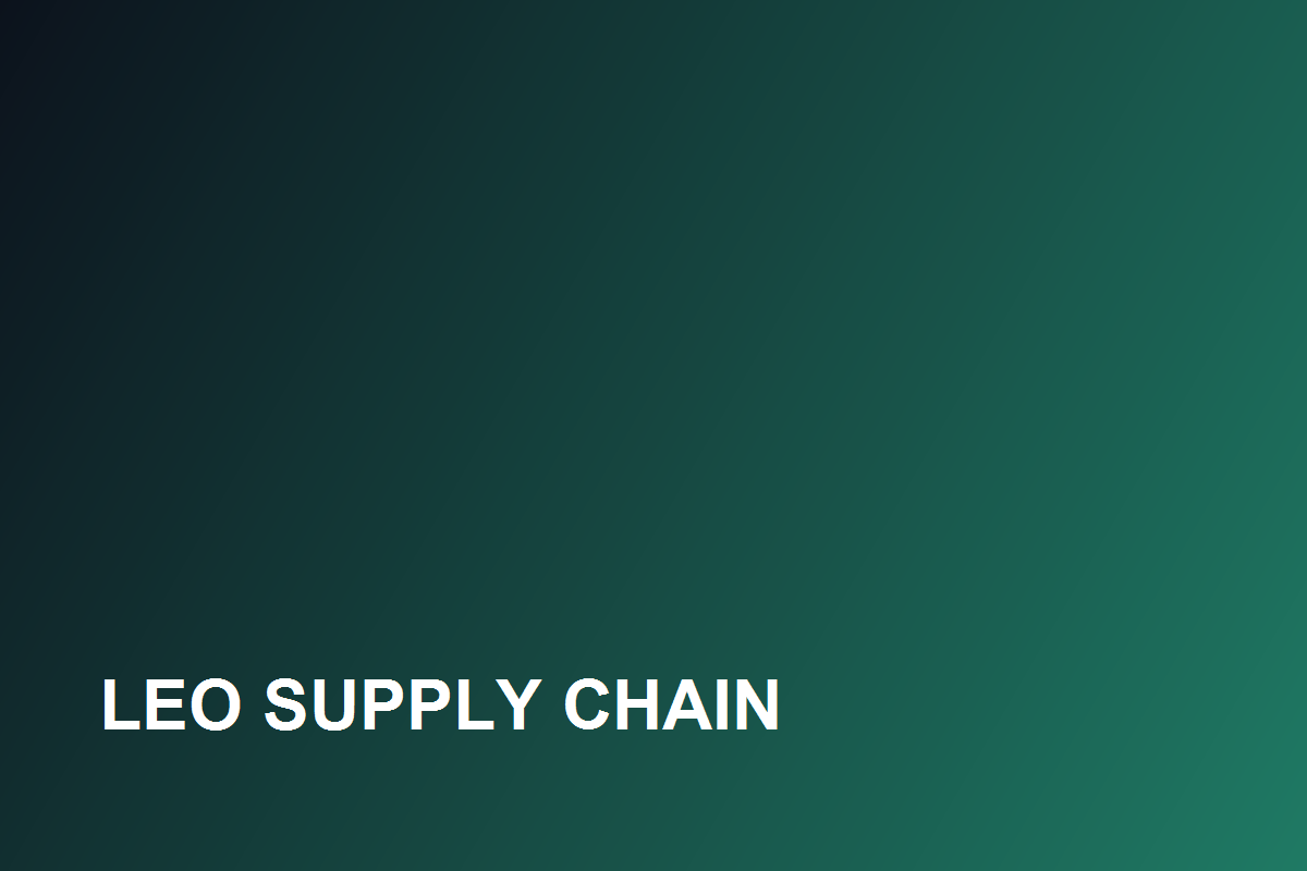 Premium logistics network visual for Leo Supply Chain
